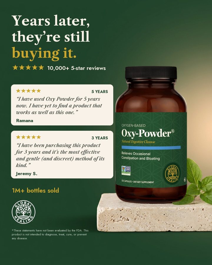 Years later, they're still buying it static ad for Global Healing