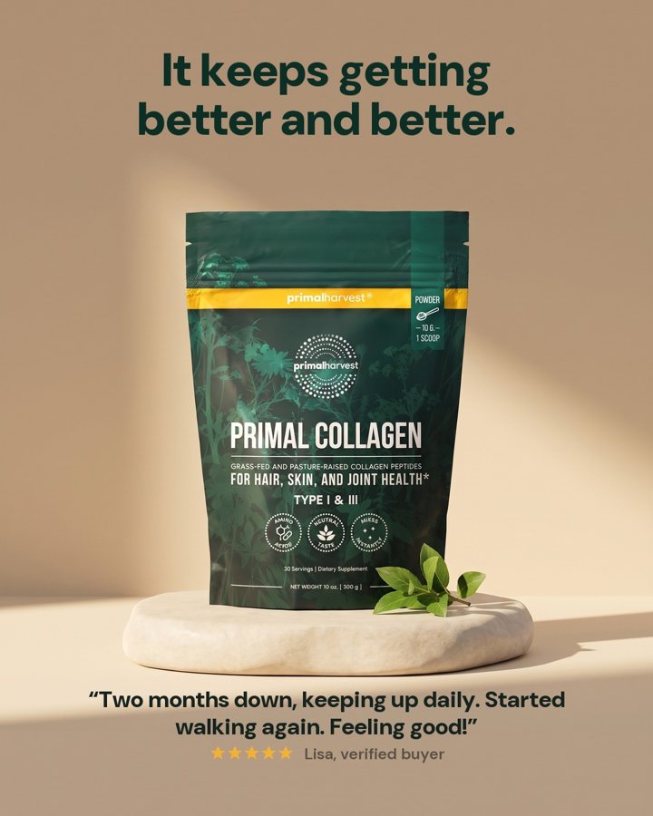It keeps getting better and better. static ad for Primal Harvest
