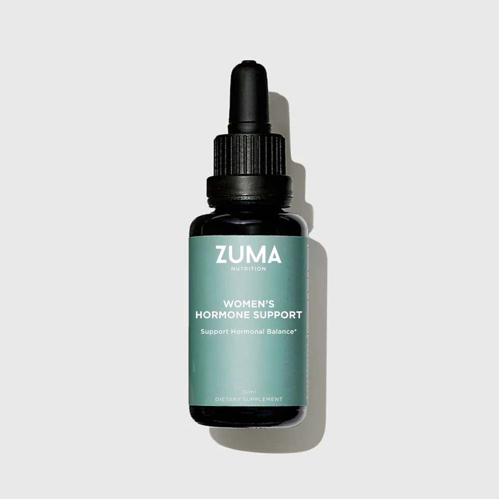 Zuma Nutrition Women's Hormones Tonic on a kitchen counter