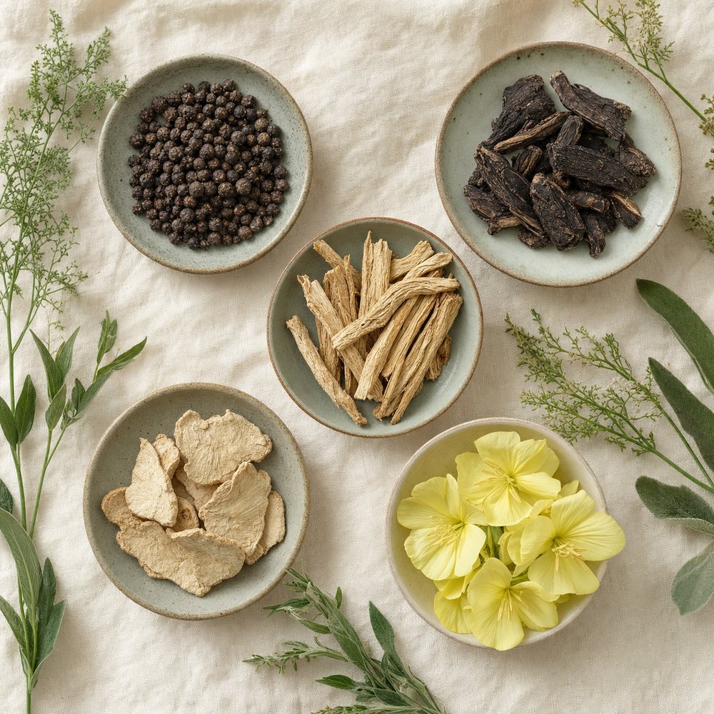 Five Herbs, Each With Its Own Job